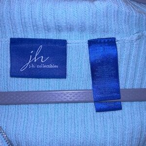 J.H. Collectibles Light Blue Ribbed Sweater